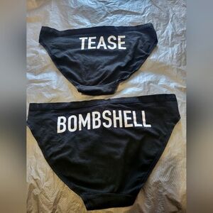 Victoria's Secret Black Panties Set - Tease & Bombshell